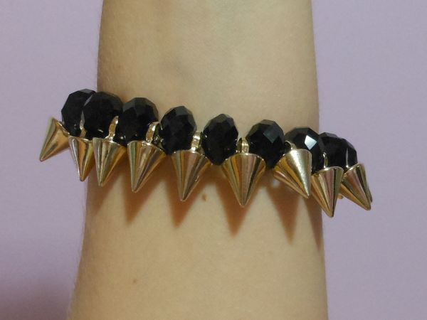 Pulseira Spikes + Pedra