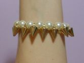Pulseira Spikes + Pérola
